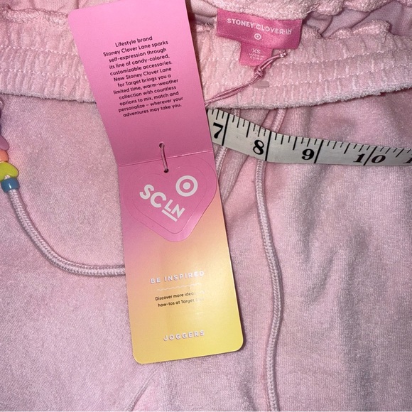 NWT Stoney Clover Lane Pink Terry Joggers small - Picture 5 of 5